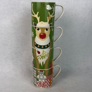 Maxwell & Williams Kris Kringle reindeer mugs